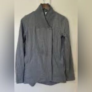 Lululemon Belle Wrap women’s Sz 4 Jacket heathered gray French Terry fabric